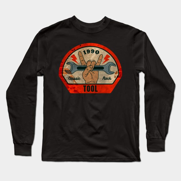 Tool // Wrench Long Sleeve T-Shirt by OSCAR BANKS ART